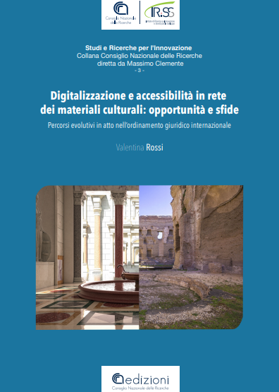 Copertina del libro Digitalizzazione e accessibiltà in rete dei materiali culturali